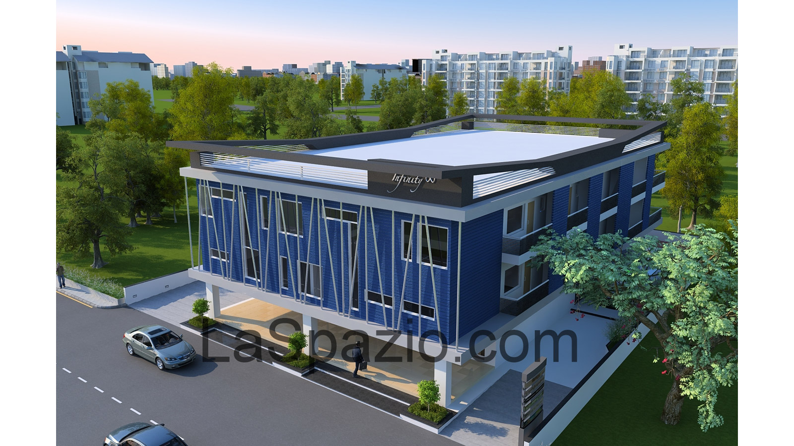 Laspazio Commercial View Facade