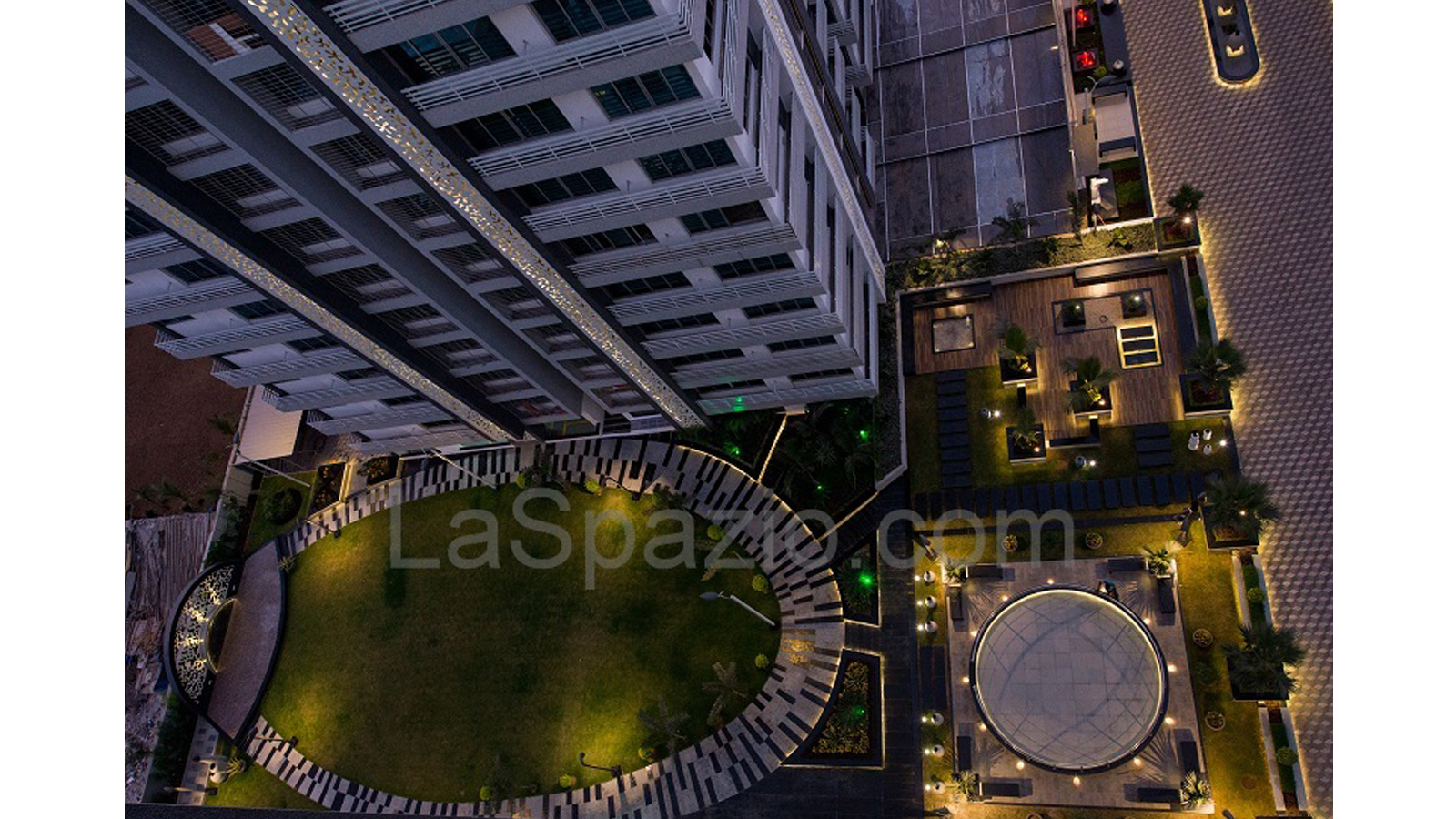 Laspazio Residential Landscape Overall Night